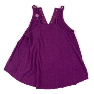 SO Swing Womens Tank Top Eyelet Purple XS
